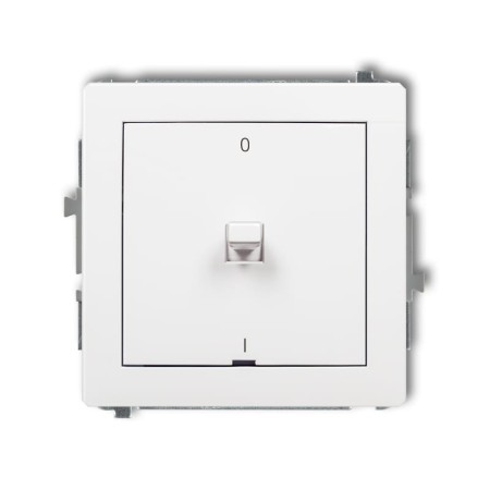Karlik Deco Biały Mechanizm Włącznika Dwubiegunowego W Stylu Amerykańskim Dwpus-9