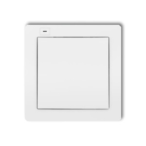 Karlik Deco Biały Nadajnik 1-Klawiszowy 2-Kanałowy Do Systemu Exta Free Def-1