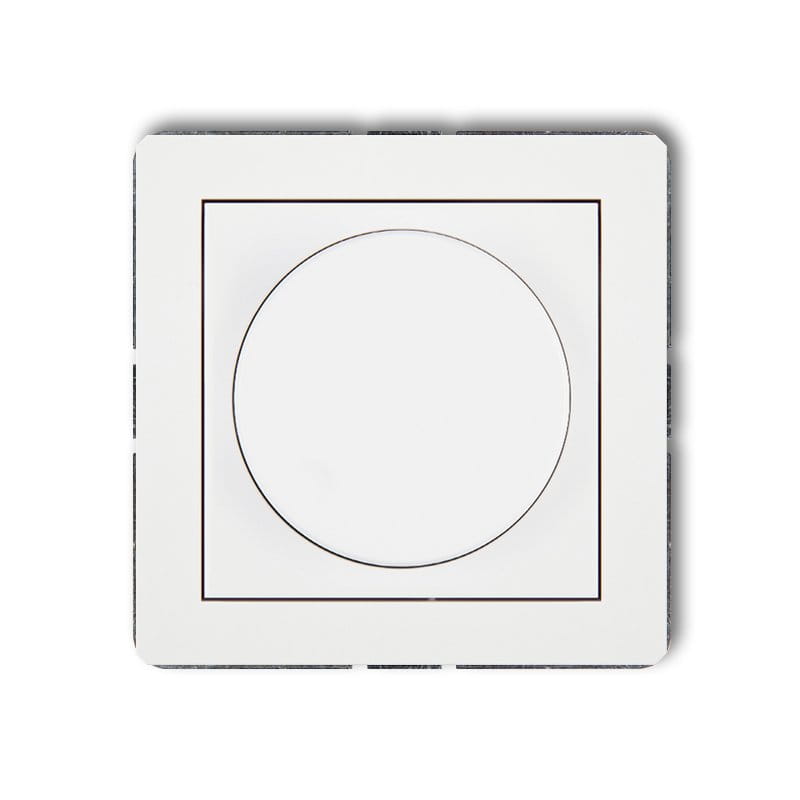Karlik Deco Biały Mechanizm Elektronicznego Regulatora Oświetlenia Przyciskowo-Obrotowego Dro-1