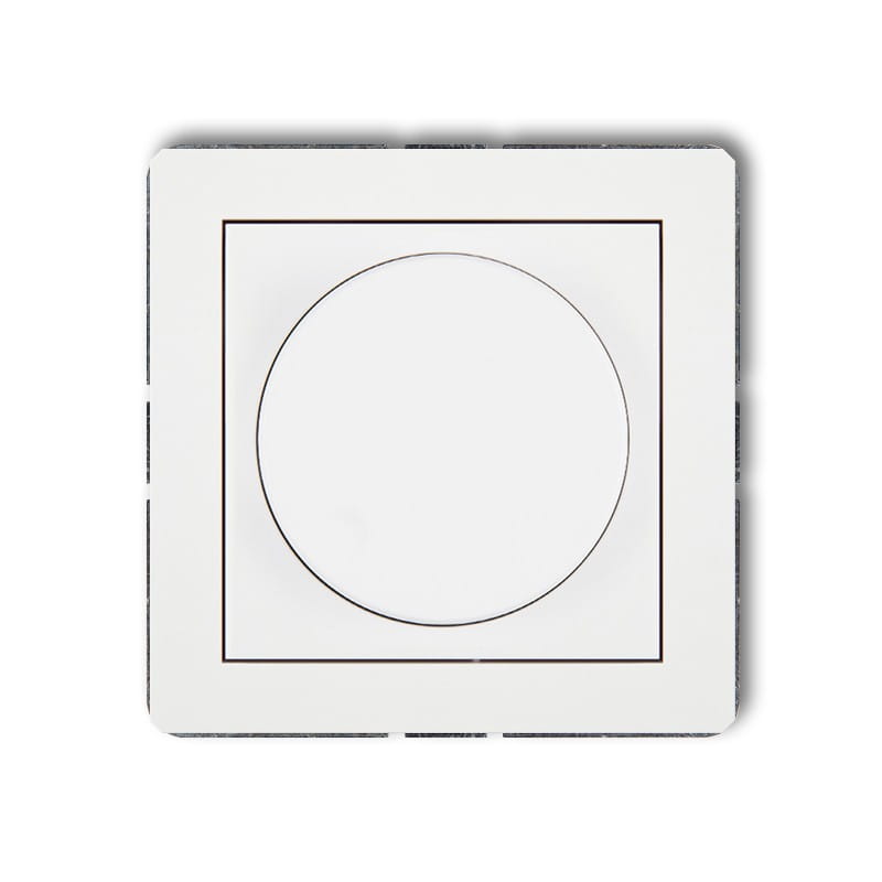 Karlik Deco Biały Mechanizm Elektronicznego Regulatora Oświetlenia Przyciskowo-Obrotowego Do Lamp Led Dro-2