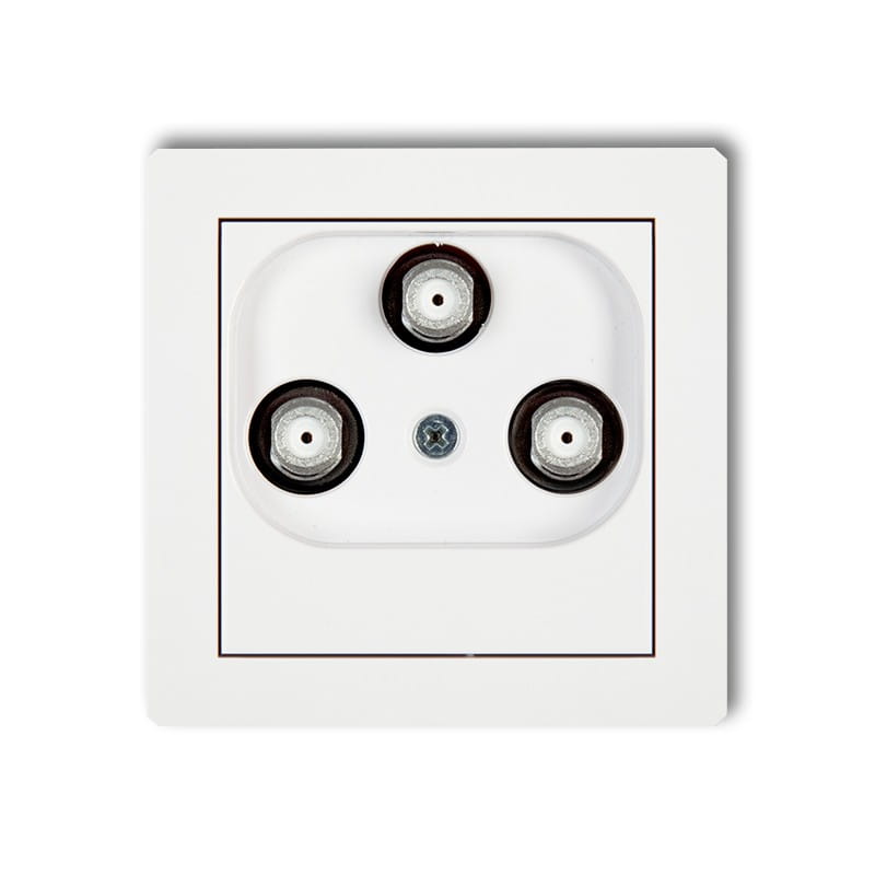 Karlik Deco Biały Mechanizm Gniazda Multimedialnego 3F Data (Upc) Dgmu