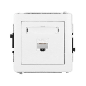 Karlik Deco Biały Mechanizm Gniazda Komputerowego Pojedynczego 1Xrj45, Kat. 6, 8-Stykowy Dgk-3