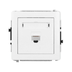 Karlik Deco Biały Mechanizm Gniazda Komputerowego Pojedynczego 1Xrj45, Kat. 6A, 8-Stykowy Dgk-7