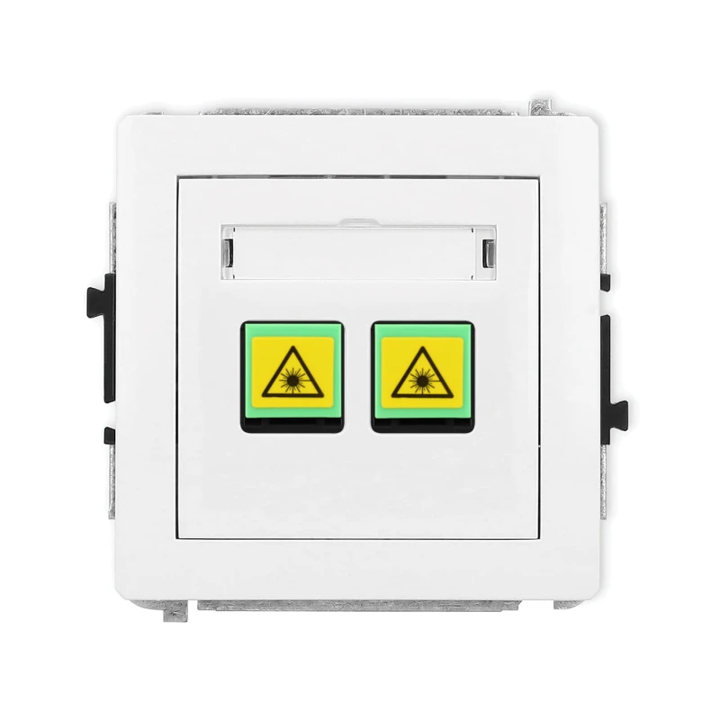 Karlik Deco Biały Mechanizm Gniazda Światłowodowego/Optycznego Podwójnego Dgop-2