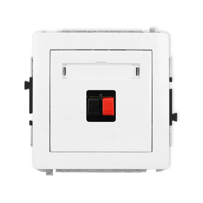Karlik Deco Biały Mechanizm Gniazda Głośnikowego Pojedynczego Dgg-1