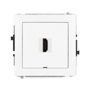 Karlik Deco Biały Mechanizm Gniazda Pojedynczego Hdmi 2.0, Bez Pola Opisowego Dhdmibo-3