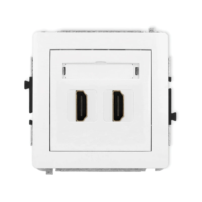 Karlik Deco Biały Mechanizm Gniazda Podwójnego Hdmi 2.0 Dhdmi-4