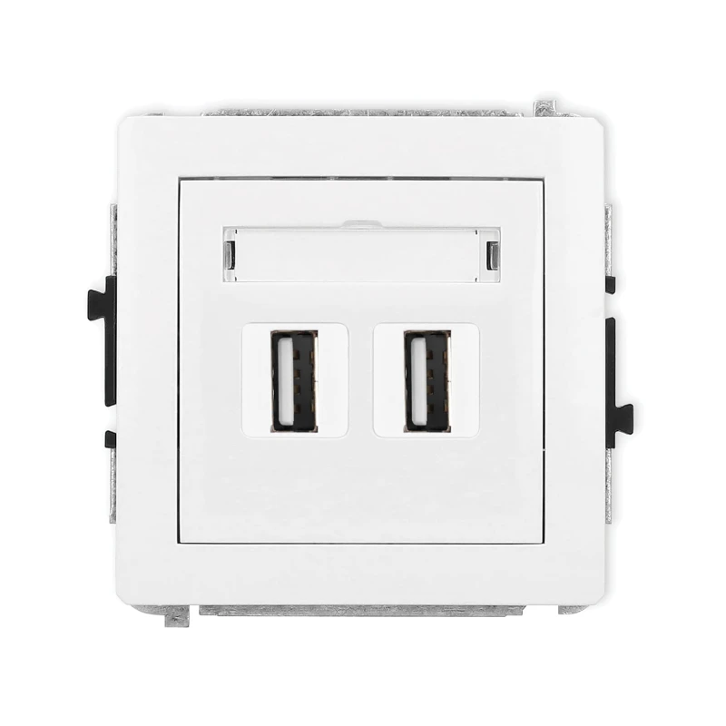 Karlik Deco Biały Mechanizm Gniazda Podwójnego 2Xusb A-A 2.0 Dgusb-2