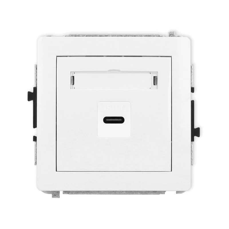 Karlik Deco Biały Mechanizm Gniazda Pojedynczego 1Xusb C-C Dgusb-7