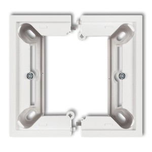 Karlik Deco / Mini Biały Puszka Natynkowa Pojedyncza, Składana Deco, Mini Dpu-1