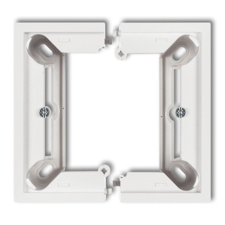 Karlik Deco / Mini Biały Puszka Natynkowa Pojedyncza, Składana Deco, Mini Dpu-1
