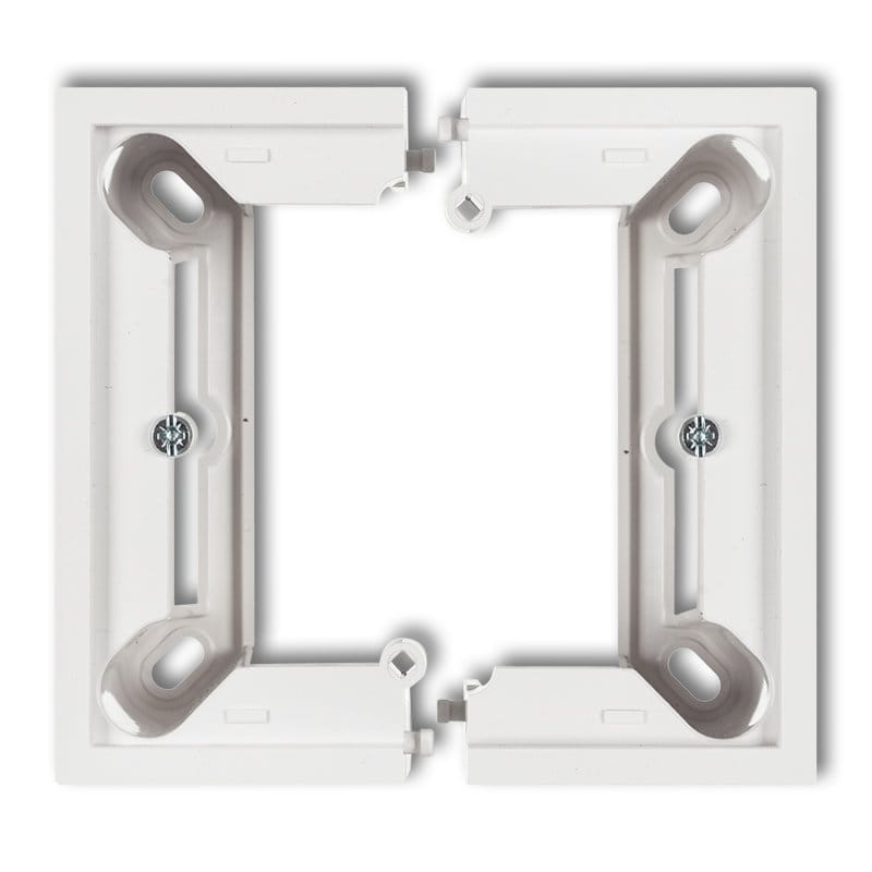 Karlik Deco / Mini Biały Puszka Natynkowa Pojedyncza, Składana Deco, Mini Dpu-1
