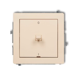Karlik Deco Beżowy Mechanizm Włącznika Dwubiegunowego W Stylu Amerykańskim 1Dwpus-9