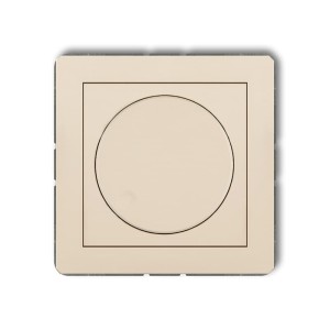 Karlik Deco Beżowy Mechanizm Elektronicznego Regulatora Oświetlenia Przyciskowo-Obrotowego Do Lamp Led 1Dro-2