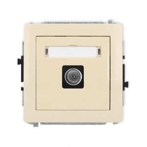 Karlik Deco Beżowy Mechanizm Gniazda Antenowego Pojedynczego Tv 1Dgtv-1