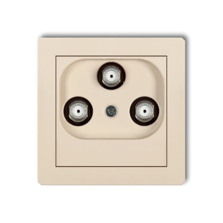 Karlik Deco Beżowy Mechanizm Gniazda Multimedialnego 3F Data (Upc) 1Dgmu