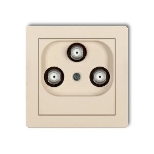 Karlik Deco Beżowy Mechanizm Gniazda Multimedialnego 3F Data (Vectra) 1Dgmv