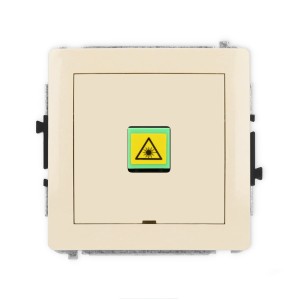 Karlik Deco Beżowy Mechanizm Gniazda Światłowodowego/Optycznego Pojedynczego, Bez Pola Opisowego 1Dgopbo-1