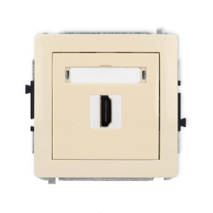 Karlik Deco Beżowy Mechanizm Gniazda Pojedynczego Hdmi 2.0 1Dhdmi-3