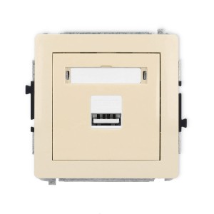 Karlik Deco Beżowy Mechanizm Ładowarki Usb Pojedynczej, 5V, 1A 1Dcusb-1
