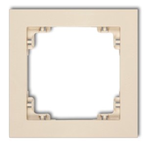 Karlik Deco Beżowy Ramka Uniwersalna Pojedyncza Z Tworzywa 1Dr-1
