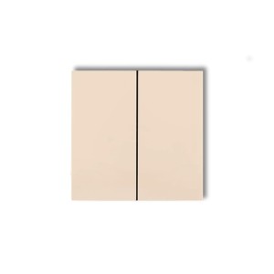Karlik Prod. Uzupełniające Beżowy Klawisze Podwójne Do Łączników Deco, Flexi (Komplet Dwóch Sztuk) 1Dkl-2