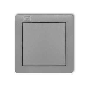 Karlik Deco Srebrny Metalik Nadajnik 1-Klawiszowy 2-Kanałowy Do Systemu Exta Free 7Def-1