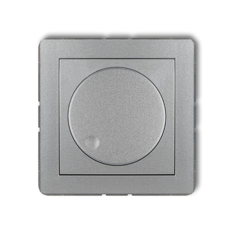 Karlik Deco Srebrny Metalik Mechanizm Elektronicznego Regulatora Oświetlenia Przyciskowo-Obrotowego Do Lamp Led 7Dro-2