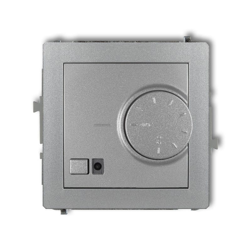 Karlik Deco Srebrny Metalik Mechanizm Elektronicznego Regulatora Temperatury Z Czujnikiem Podpodłogowym 7Drt-1