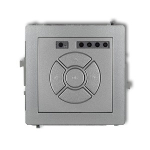 Karlik Deco Srebrny Metalik Mechanizm Elektronicznego Sterownika Roletowego (Sterowanie Lokalne I Pilotem, Sterowanie Strefą) 7Dsr-3