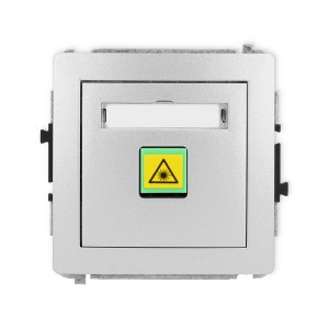 Karlik Deco Srebrny Metalik Mechanizm Gniazda Światłowodowego/Optycznego Pojedynczego 7Dgop-1