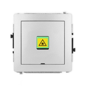 Karlik Deco Srebrny Metalik Mechanizm Gniazda Światłowodowego/Optycznego Pojedynczego, Bez Pola Opisowego 7Dgopbo-1