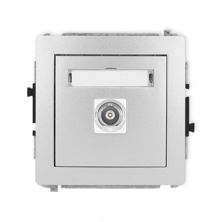 Karlik Deco Srebrny Metalik Mechanizm Gniazda Pojedynczego Bnc 7Dgbnc-1