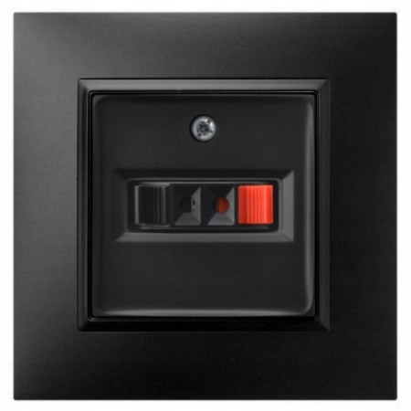 Gniazdo Głośnikowe Pojedyncze Czarny Ospel Aria