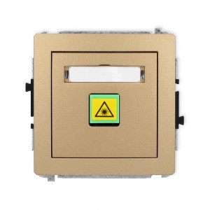 Karlik Deco Złoty Metalik Mechanizm Gniazda Światłowodowego/Optycznego Pojedynczego 8Dgop-1