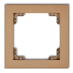 Karlik Deco Złoty Metalik Ramka Uniwersalna Pojedyncza Z Tworzywa 8Dr-1