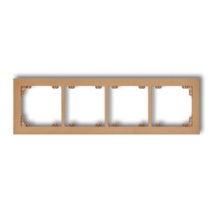 Karlik Deco Złoty Metalik Ramka Uniwersalna Poczwórna Z Tworzywa 8Dr-4