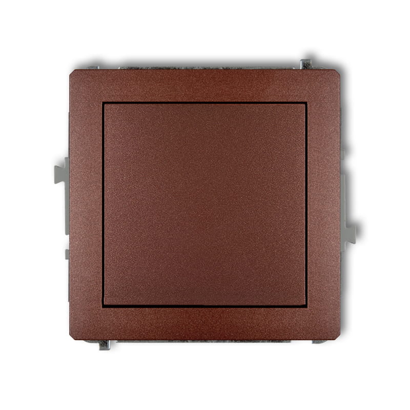 Karlik Deco Brązowy Metalik Mechanizm Włącznika Schodowego (Jeden Klawisz Bez Piktogramu) 9Dwp-3.1