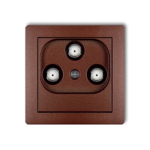 Karlik Deco Brązowy Metalik Mechanizm Gniazda Multimedialnego 3F Data (Vectra) 9Dgmv