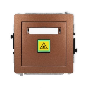 Karlik Deco Brązowy Metalik Mechanizm Gniazda Światłowodowego/Optycznego Pojedynczego 9Dgop-1