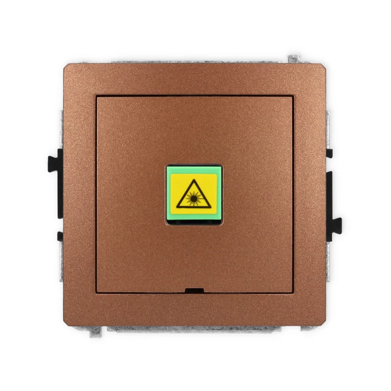 Karlik Deco Brązowy Metalik Mechanizm Gniazda Światłowodowego/Optycznego Pojedynczego, Bez Pola Opisowego 9Dgopbo-1