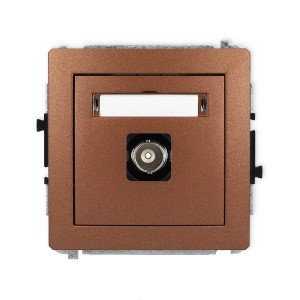 Karlik Deco Brązowy Metalik Mechanizm Gniazda Pojedynczego Bnc 9Dgbnc-1