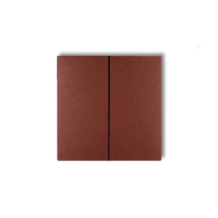 Karlik Prod. Uzupełniające Brązowy Metalik Klawisze Podwójne Do Łączników Deco, Flexi (Komplet Dwóch Sztuk) 9Dkl-2
