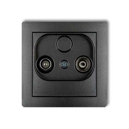 Karlik Deco Grafitowy Mechanizm Gniazda Abonenckiego Rtv Przelotowego 9Db 11Dg9P