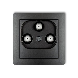 Karlik Deco Grafitowy Mechanizm Gniazda Multimedialnego 3F Data (Upc) 11Dgmu