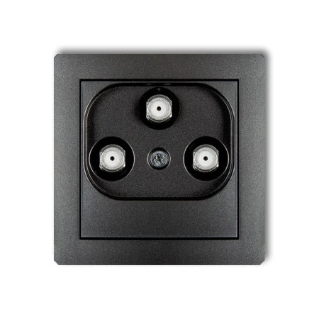 Karlik Deco Grafitowy Mechanizm Gniazda Multimedialnego 3F Data (Vectra) 11Dgmv