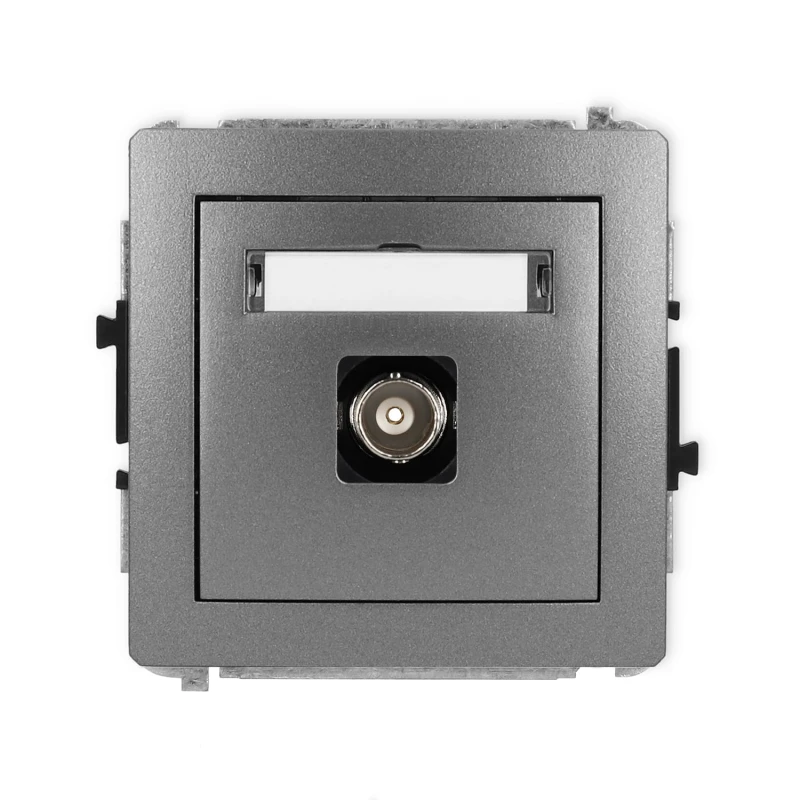 Karlik Deco Grafitowy Mechanizm Gniazda Pojedynczego Bnc 11Dgbnc-1