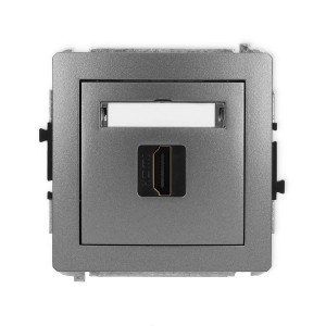 Karlik Deco Grafitowy Mechanizm Gniazda Pojedynczego Hdmi 2.0 11Dhdmi-3