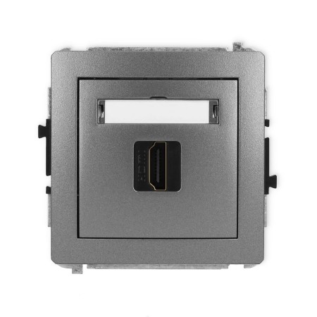 Karlik Deco Grafitowy Mechanizm Gniazda Pojedynczego Hdmi 2.0 11Dhdmi-3