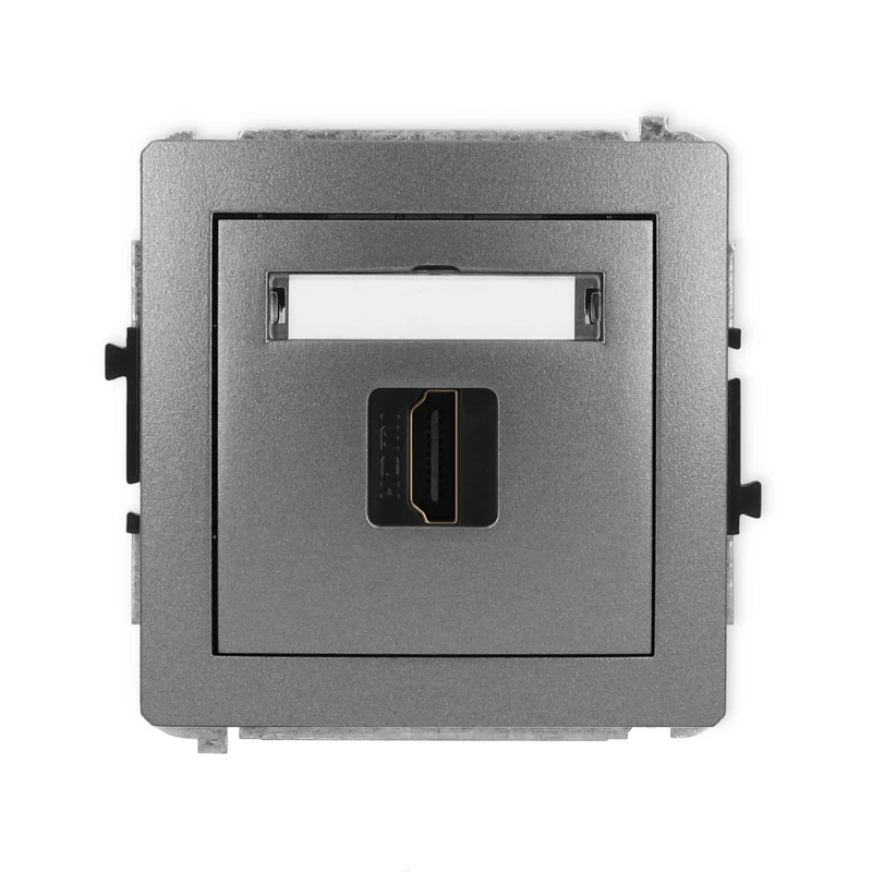 Karlik Deco Grafitowy Mechanizm Gniazda Pojedynczego Hdmi 2.0 11Dhdmi-3